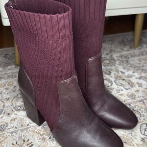 Vince Camuto Maroon Heeled Boots